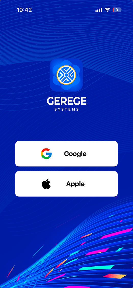 Gerege App sign in